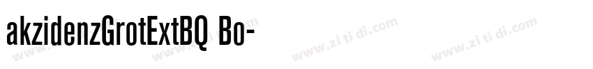 akzidenzGrotExtBQ Bo字体转换